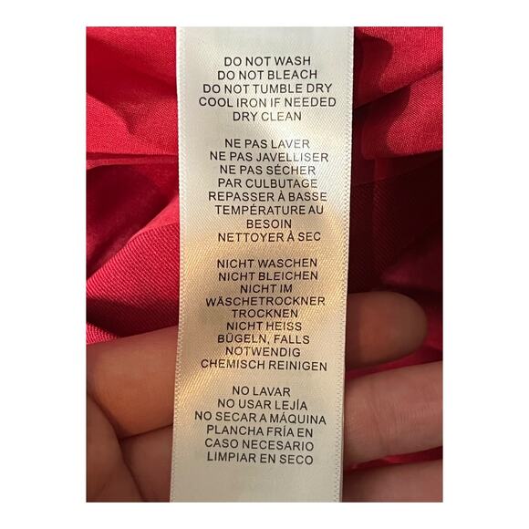 Aidan Mattox dress stretch Mikado off the shoulder midi red size 2 - Picture 6 of 8